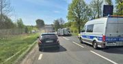 Wypadek na DK27 pod Zieloną Górą. Lądował śmigłowiec LPR