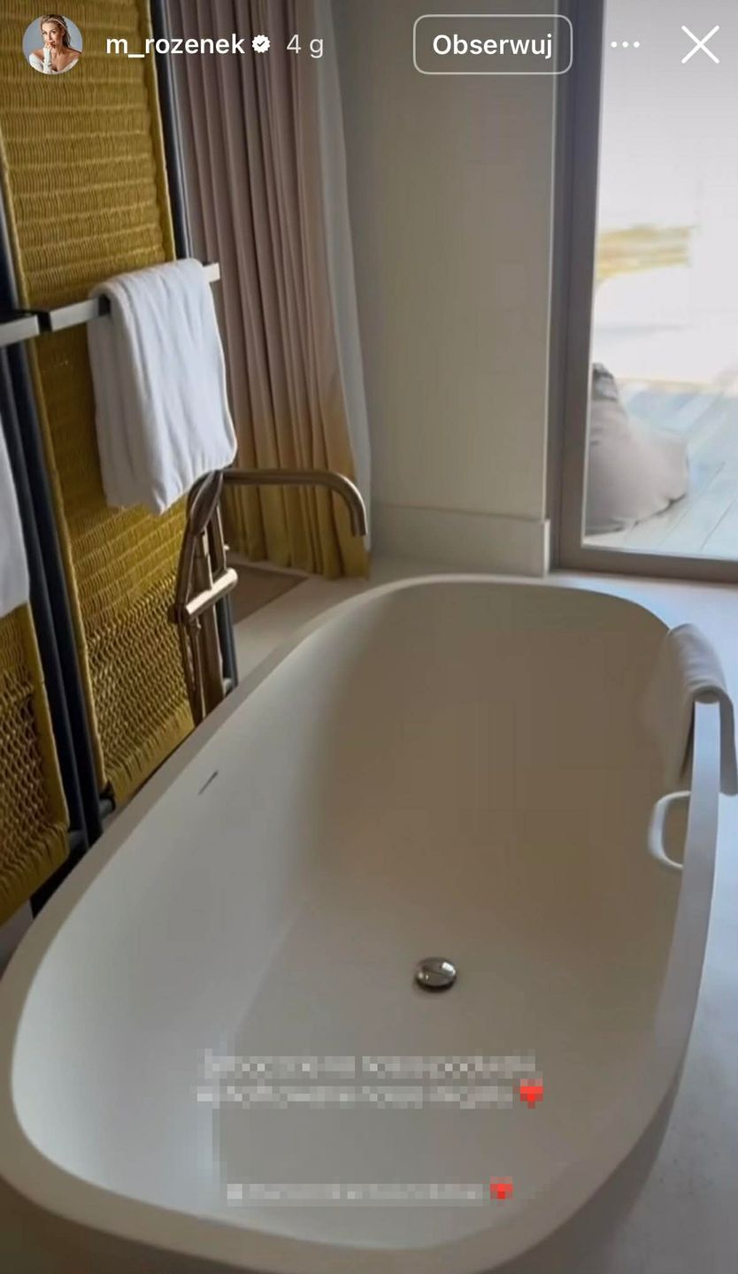 Małgorzata Rozenek nadaje z kurortu na Malediwach