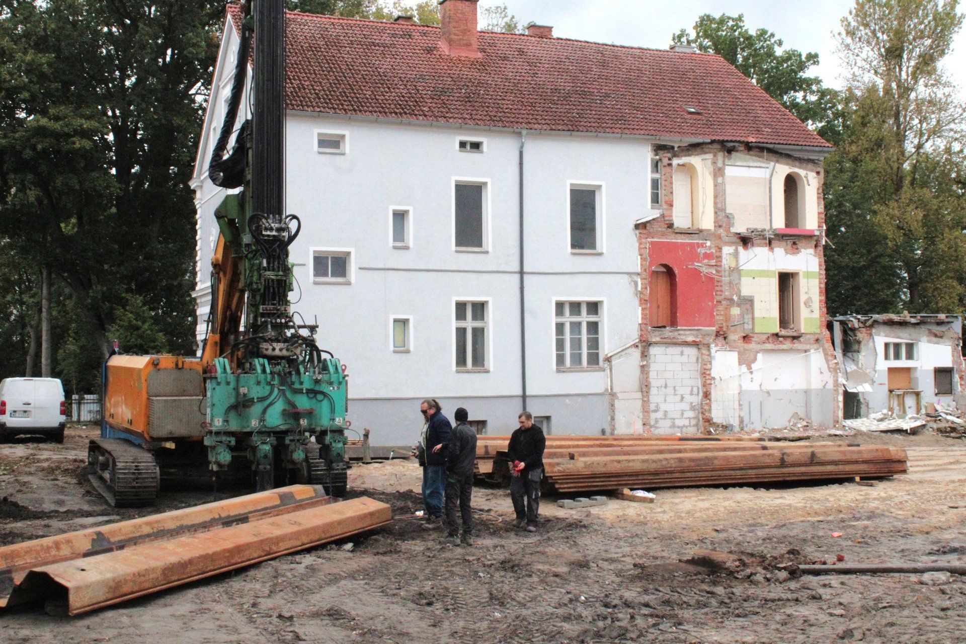Hotel Oskar w trakcie przebudowy