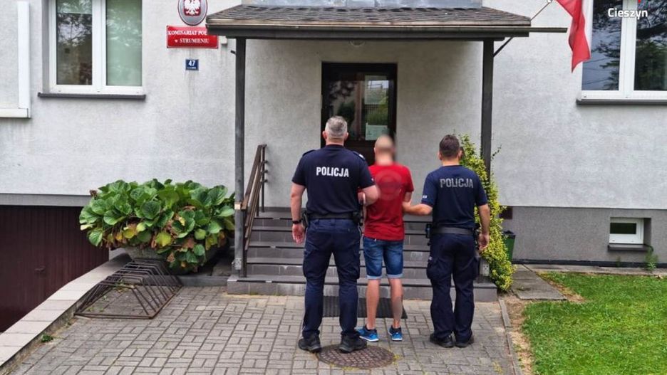 Śląskie. Mieszkaniec Bielska-Białej był zaskoczony zatrzymaniem przez policjantów.