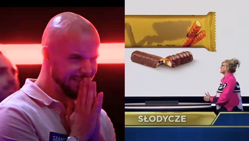 Tytuł serialu zamiast nazwy batona. Zabawna wpadka w "The Floor"