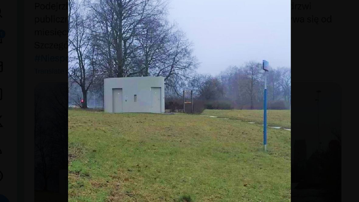 Ukrywał się przed policją w... miejskim szalecie.