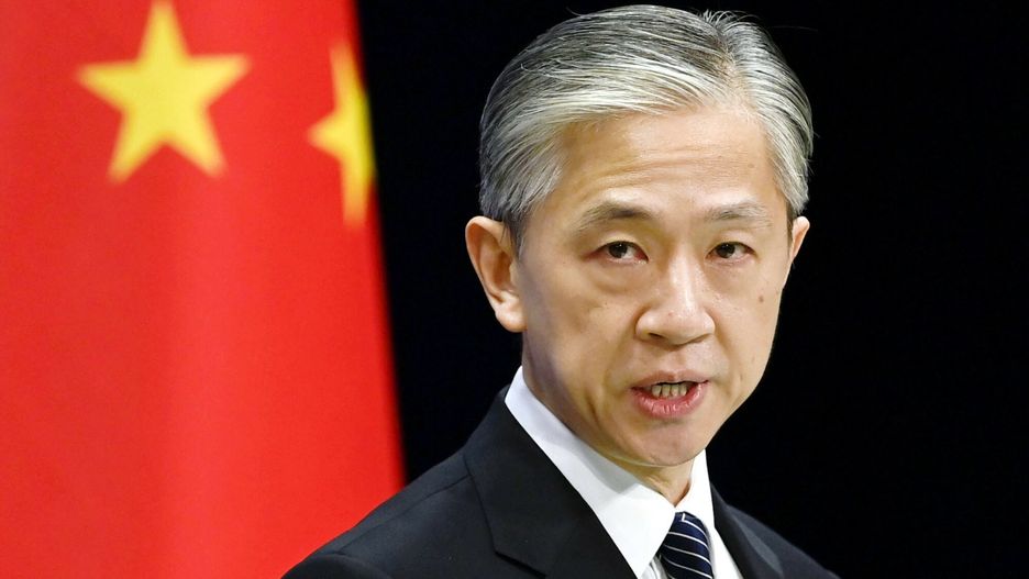 arch41
Chinese Foreign Ministry spokesman Wang Wenbin attends a press conference in Beijing on Aug. 4, 2020. (Kyodo via AP Images) ==Kyodo
KYDPL KYODO