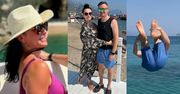 Izabela Małysz zachwyca w fioletowym stroju kąpielowym na jachcie u boku męża podczas wspólnych wakacji w Turcji (FOTO)