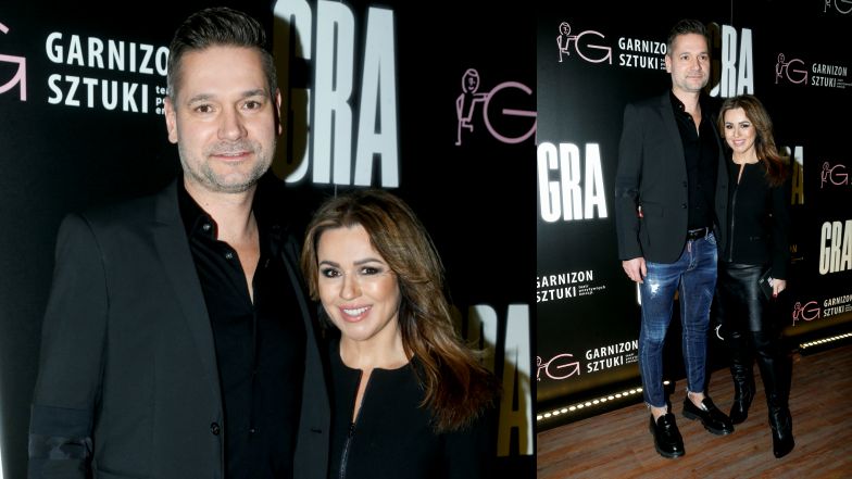 Beata Tadla z mężem