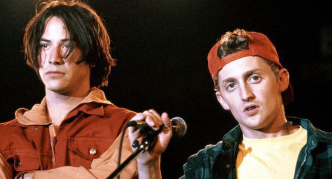 Keanu Reeves i Alex Winter w filmie "Bill & Ted Face the Music"