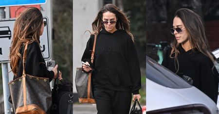 Sportowa Blanka maszeruje do auta z dziurawą torbą Louis Vuitton. Luksusowo?