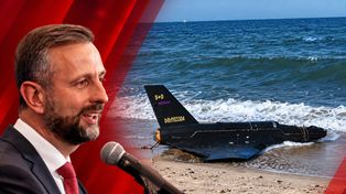 Dron w Rusinowie. Żandarmeria zabezpiecza teren, jadą eksperci od materiałów wybuchowych