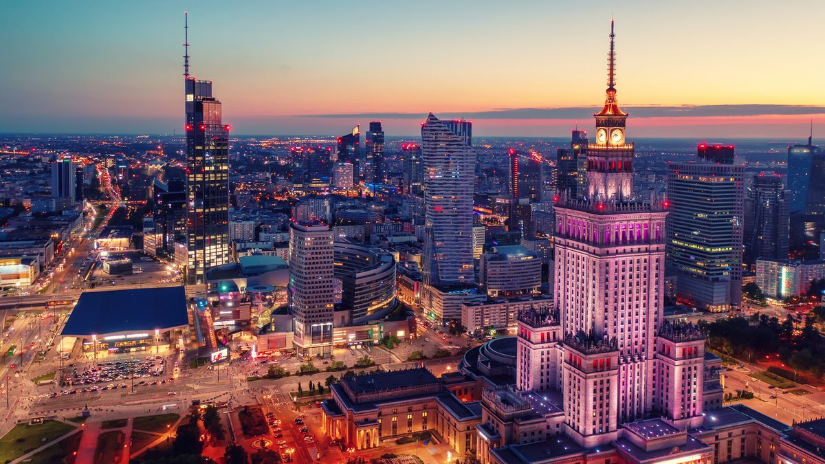 Palace of Science and Culture, Warsaw city center at night
Aerial view on Palace of Science and Culture in Warsaw. View from above to the modern city center with illumination at night
poland, warsaw, aerial, palace, view, culture, science, color, city, night, urban, downtown, skyscraper, business, architecture, modern, cityscape, street, skyline, sky, office, above, building, evening, light, landmark, dark, travel, tourism, sunset, dusk, tower, illumination, metropolis, famous, high, scenery, illuminated, center, dawn, district, tall, drone, warszawa, capital, europe, european, contemporary, polish, scenic, poland, warsaw, aerial, palace, view, culture, science, color, city, night, urban, downtown, skyscraper, business, architecture, modern, cityscape, street, skyline, sky, office, above, building, evening, light, landmark, dark, travel, tourism, sunset, dusk, tower, illumination, metropolis, famous, high, scenery, illuminated, center, dawn, district, tall, drone, warszawa, capital, europe, european, contemporary, polish, scenic