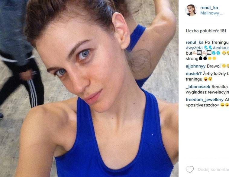 Renata Kaczoruk wcale nie wygląda na zmęczoną (fot. Instagram)