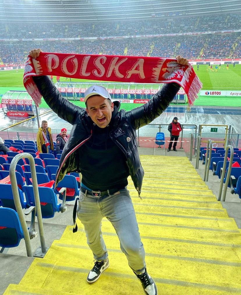Michał Koterski - kibicuje Polsce | fot. Instagram.com/misiekkoterski/