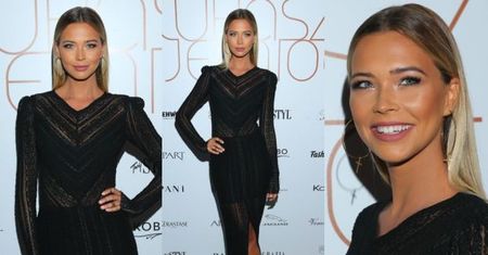 Elegancka Sandra Kubicka na pokazie Jemioła