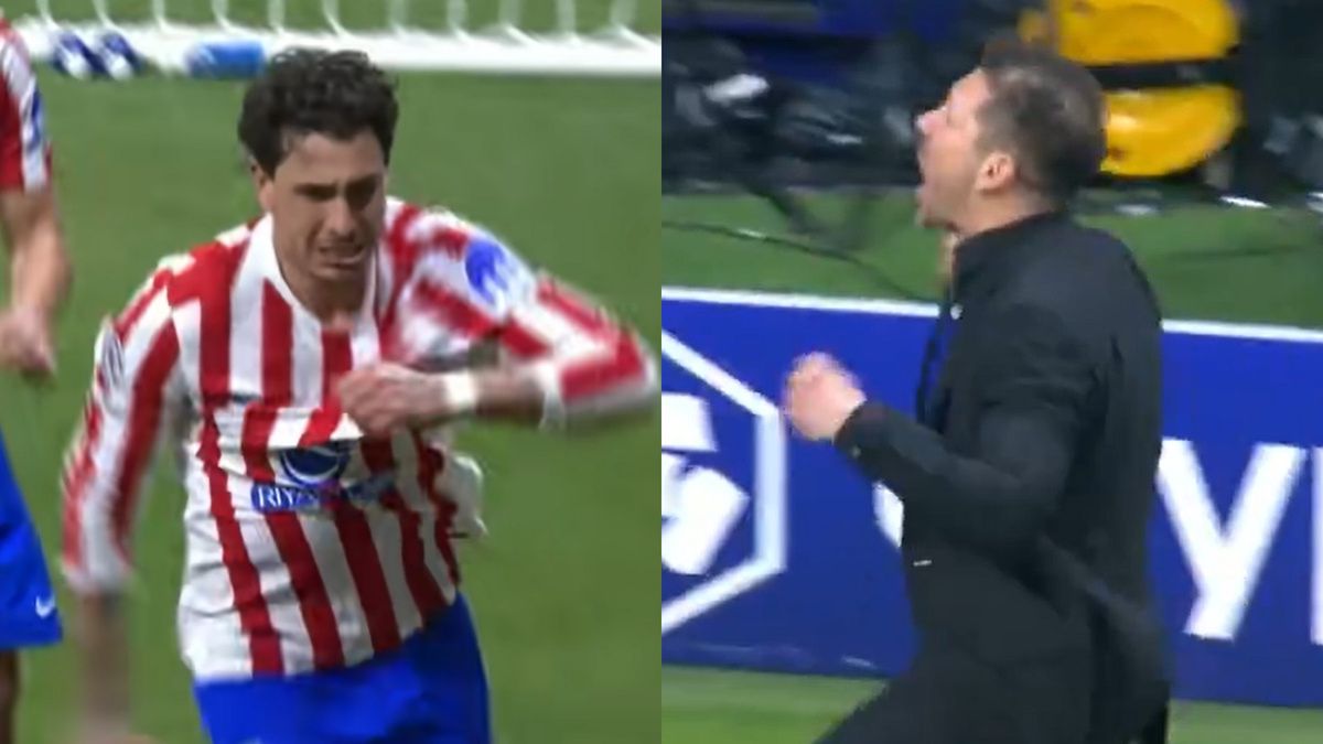 Twitter / CANALPLUS_SPORT / Na zdjęciu: Jose Maria Gimenez i Diego Simeone