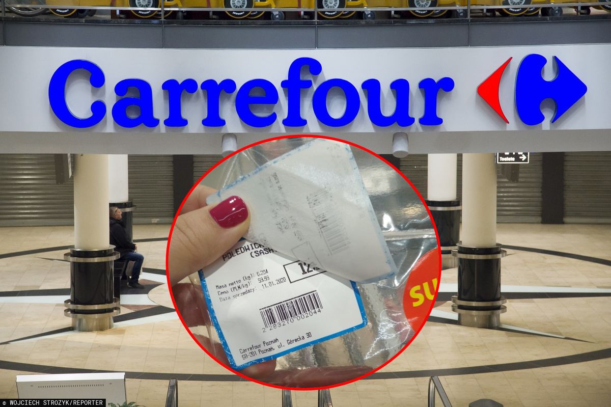 Carrefour nakleja jedną etykietę na drugą. "Pracownik popełnił błąd"