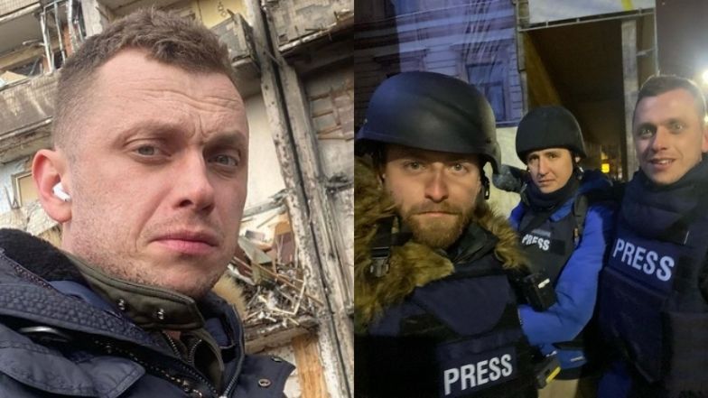 Dziennikarz TVN relacjonuje wojnę w Ukrainie z Kijowa