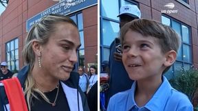 Chłopiec zaczepił Sabalenkę. "Chcesz?". Tak zareagowała