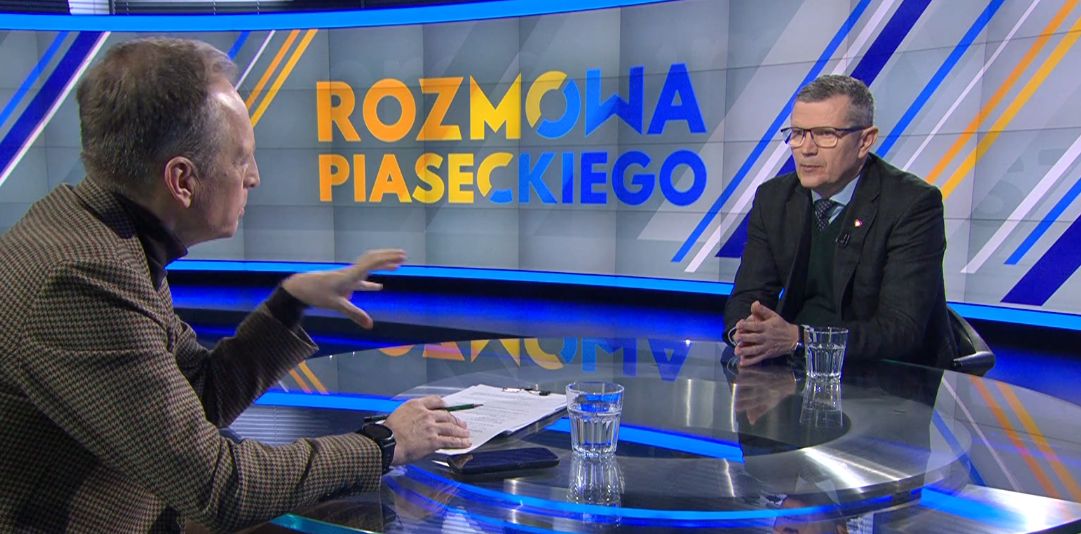 Marcin Bosacki w programie "Rozmowa Piaseckiego" w TVN24