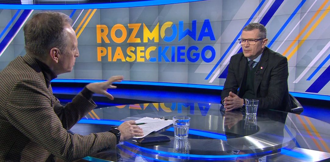 Marcin Bosacki w programie "Rozmowa Piaseckiego" w TVN24