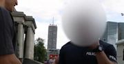 "Tylko bez twarzy". Nagranie z policjantem z Warszawy jest hitem