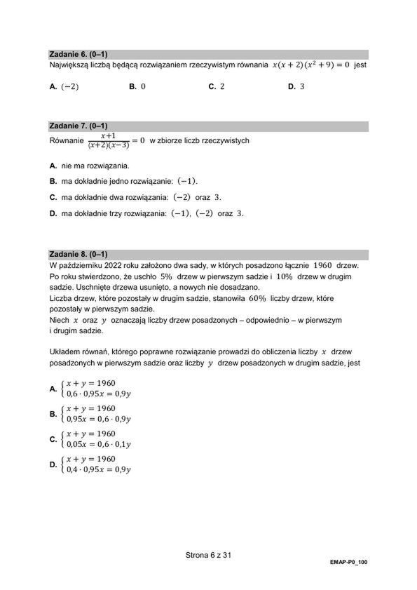 Matura 2024. Arkusze CKE. Matematyka w formule 2015