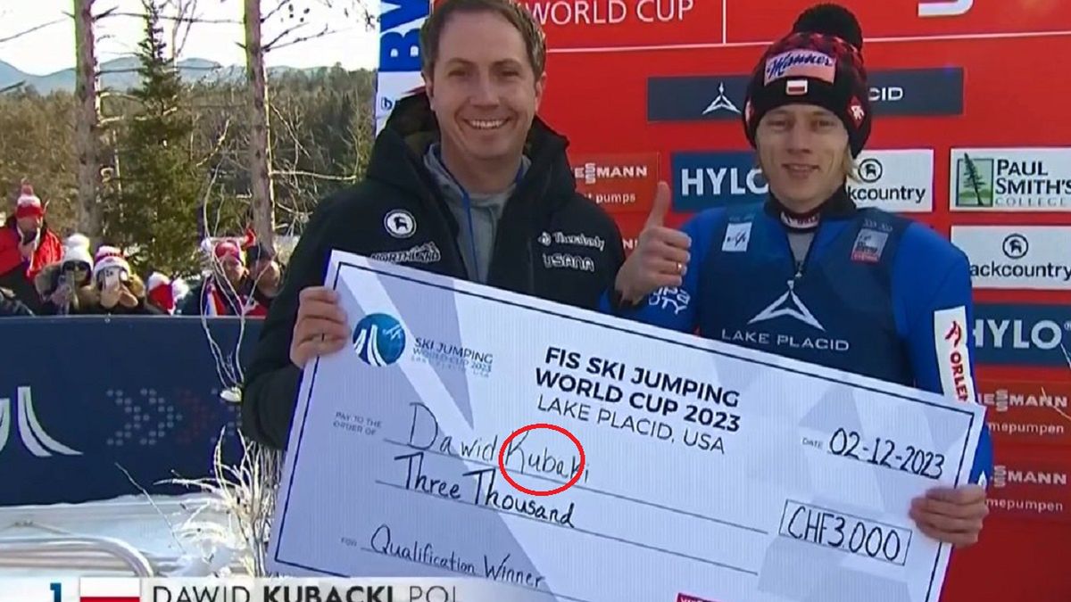 Wpadka z udziałem Dawida Kubackiego