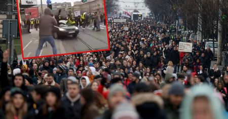 Wjechał w protestujących. Dramat w Belgradzie