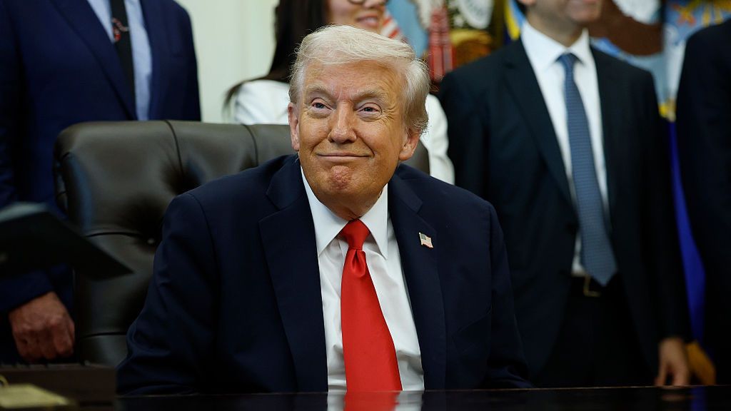 Trump Makes Announcement From White House's Oval Office
WASHINGTON, DC - OCTOBER 16: U.S. President Donald Trump listens as administration officials speak during an event in the Oval Office of the White House on October 16, 2025 in Washington, DC. Trump outlined plans to expand vitro fertilization (IVF) access by encouraging workplace benefits to include access to IVF and infertility coverage. (Photo by Kevin Dietsch/Getty Images)
Kevin Dietsch
