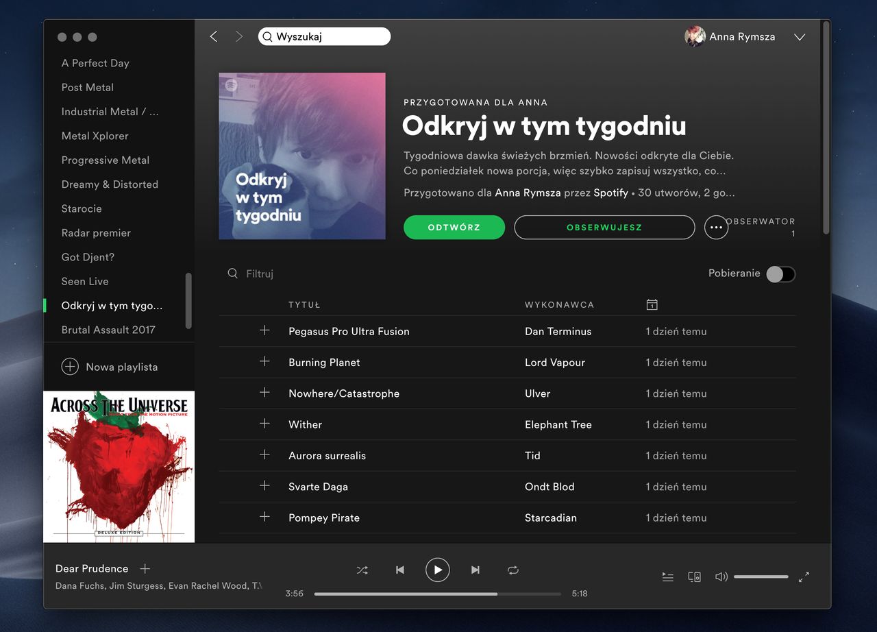 Odkryj w tym tygodniu w desktopowym Spotify