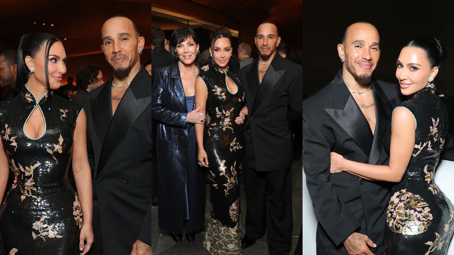 Kim Kardashian i Lewis Hamilton na otwarciu muzeum w LA