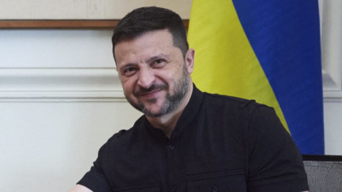 PAP/EPA / UKRAINIAN PRESIDENTIAL PRESS SERVICE  / Na zdjęciu: Wołodymyr Zełenski