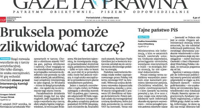 „Dziennik Gazeta Prawna” podrożał o 40 groszy