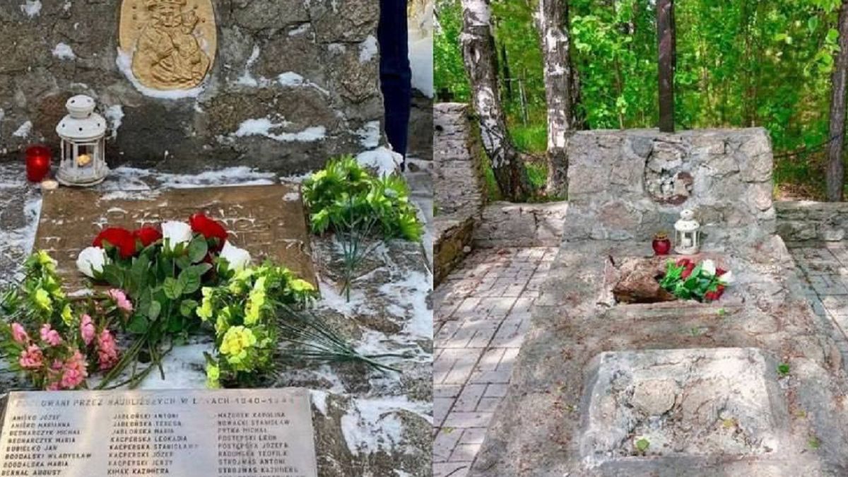 Zbezczeszczone groby w Rosji 