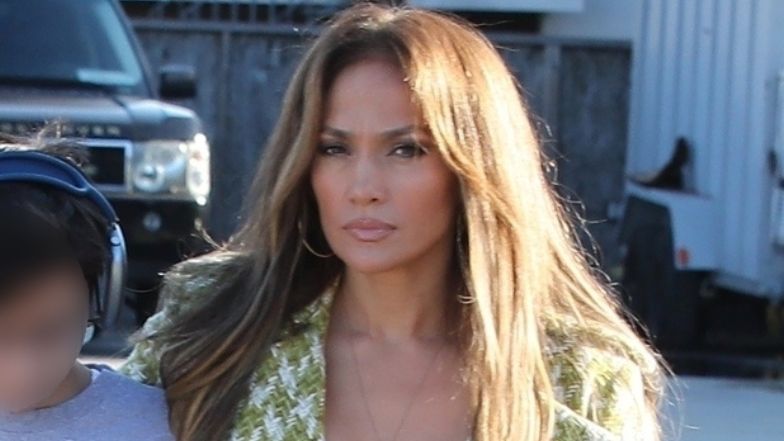 Nietęga mina Jennifer Lopez