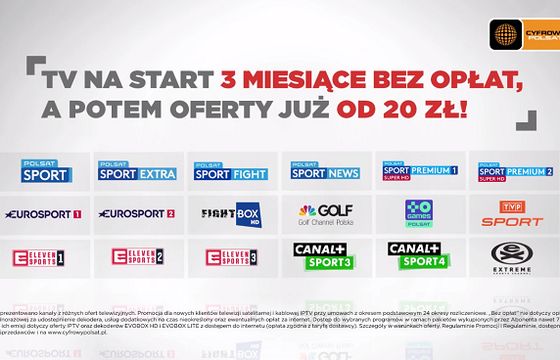 Cyfrowy Polsat promuje kanały i pakiety sportowe premium (wideo)