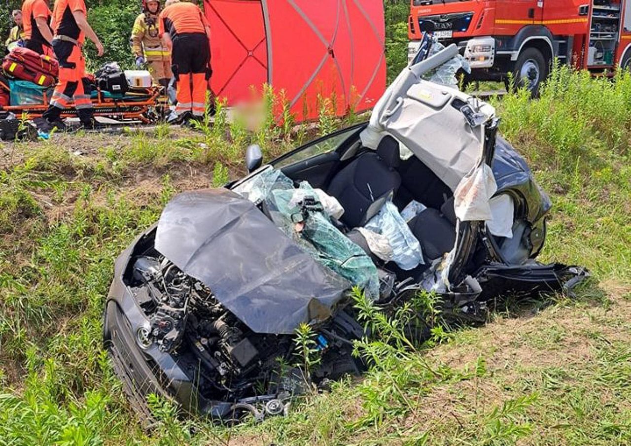 Kierowca zginął na miejscu. Tragedia na trasie Lublin-Warszawa