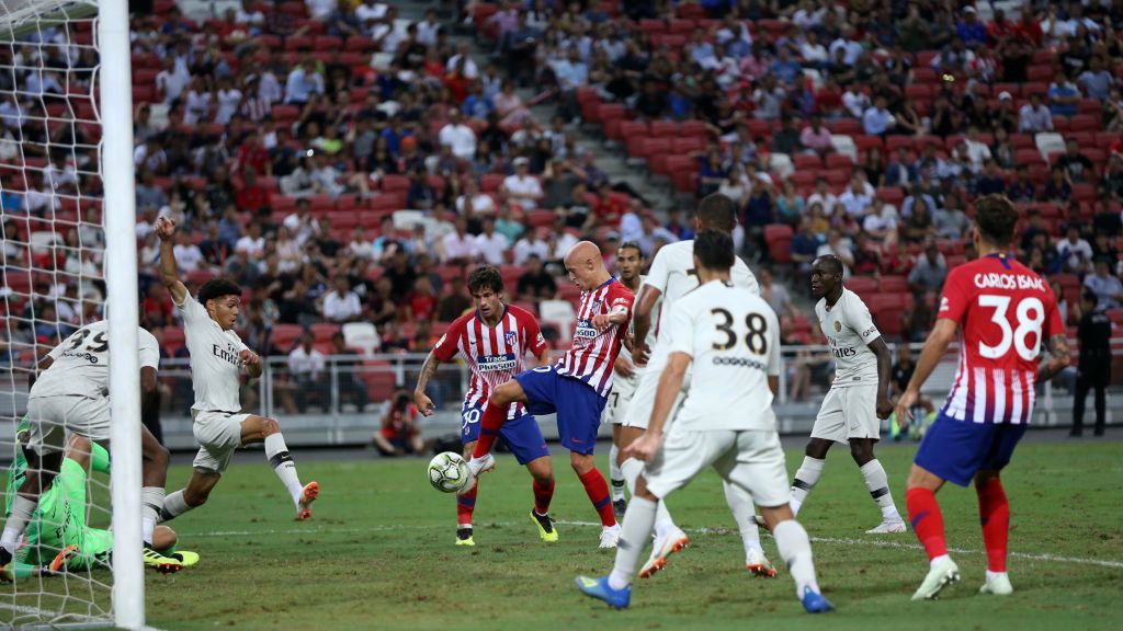 Getty Images / Lionel Ng / Na zdjęciu: Victor Mollejo strzelający gola dla Atletico Madryt