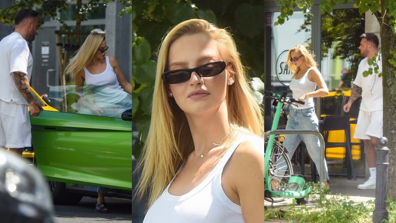 Karolina Pisarek i Roger Salla parkują furę za milion złotych na zakazie