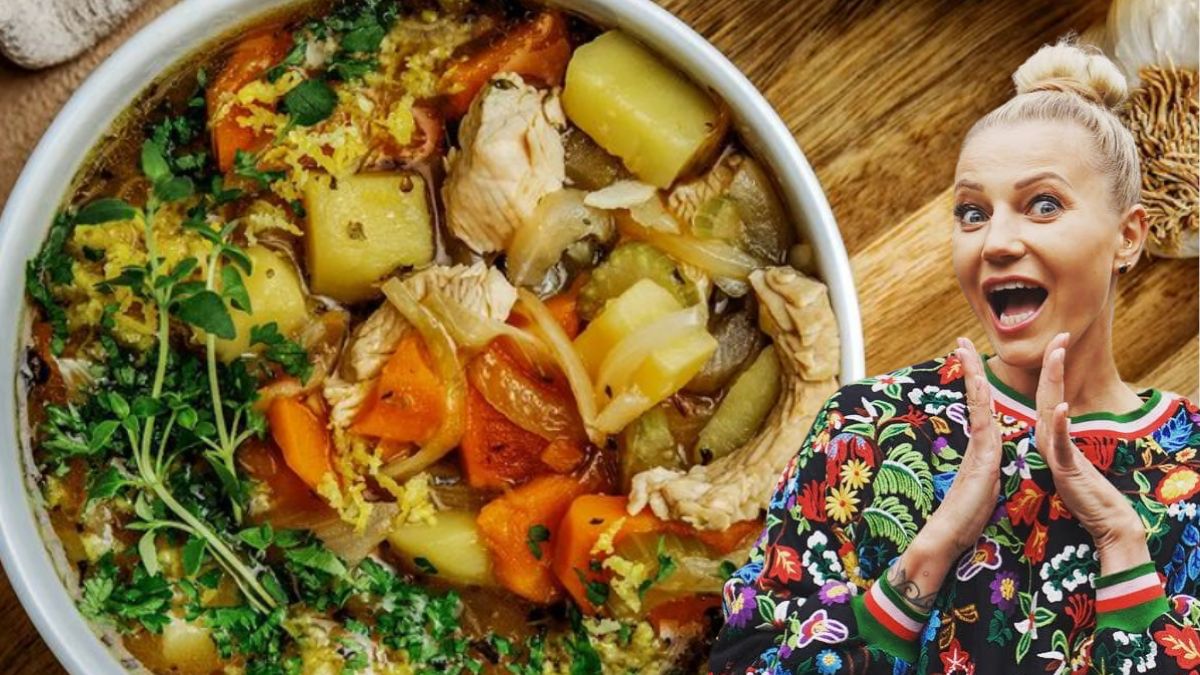 Daria Ładocha i jej zupa czosnkowa. Najlepsza potrawa na przeziębienie!