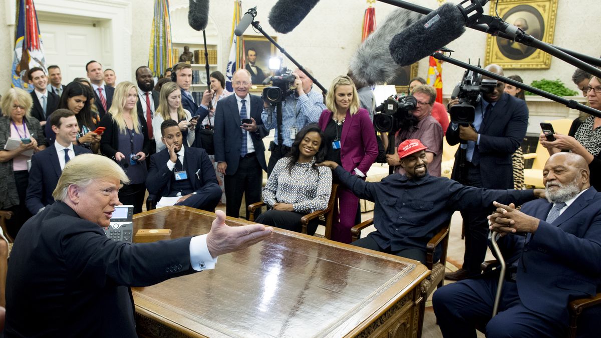 Donald Trump i Kanye West w Białym Domu