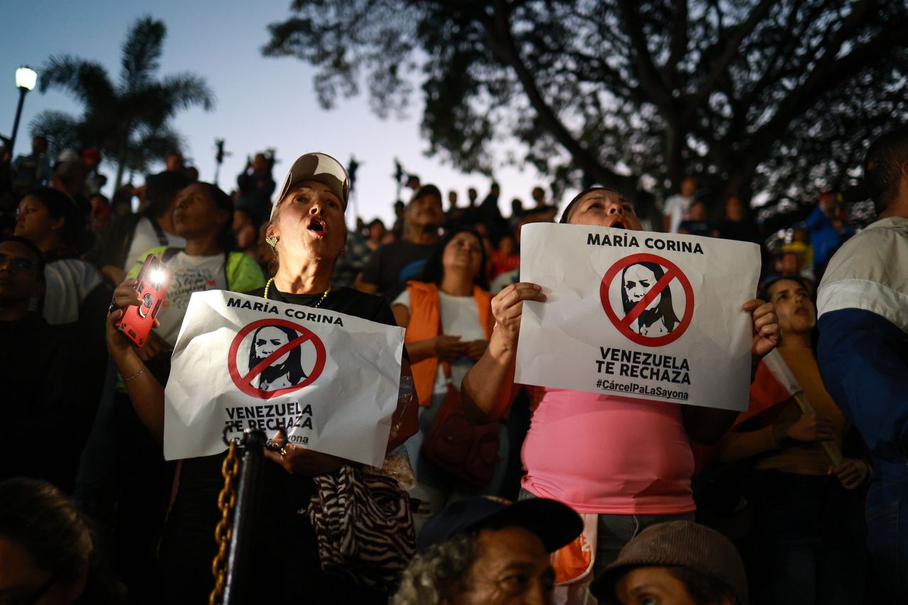 It happened at night. Unrest in Venezuela, there were riots.