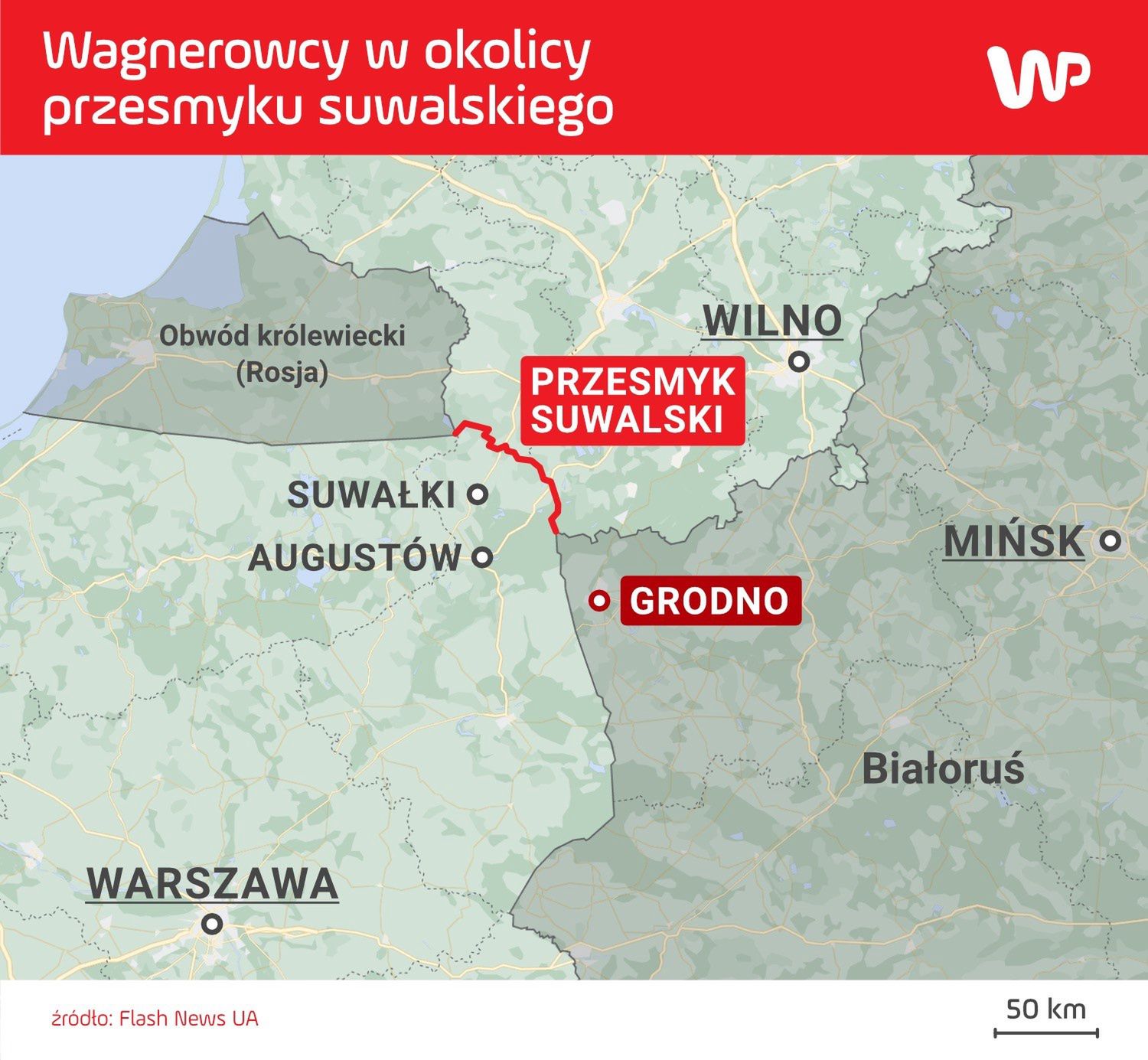 Rosyjscy najemnicy z Grupy Wagnera mają stacjonować w Grodnie na Białorusi 