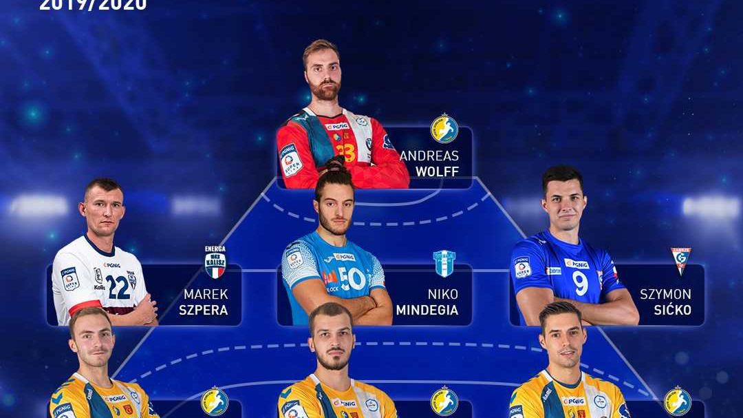 Zdjęcie okładkowe artykułu: Materiały prasowe / PGNiG Superliga / Na grafice: siódemka sezonu 2019/20 Superligi