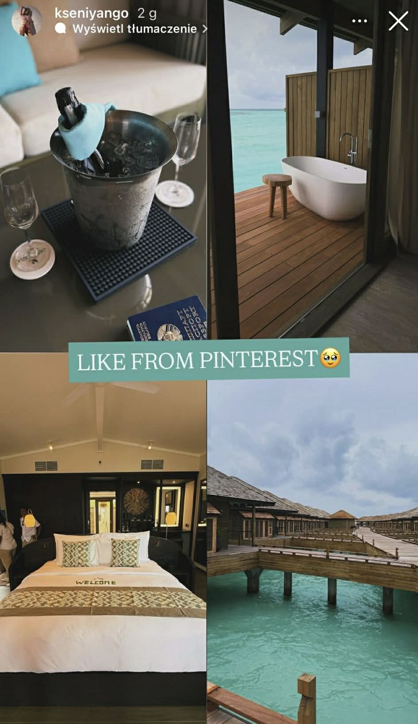 Leon Myszkowski i Kseniya na Malediwach