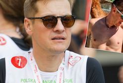 Marcin Mroczek pozował do zdjęć bez koszulki. Fanka określiła go jednym słowem