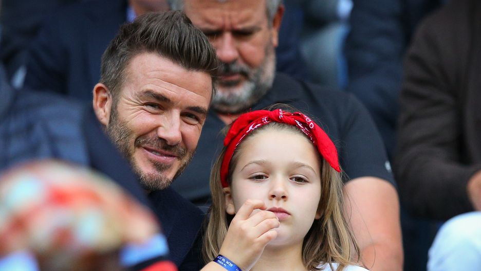 Harper Beckham z Davidem Beckhamem