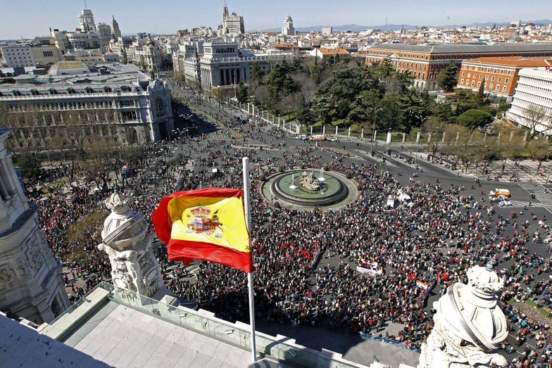 Manifestacje w Hiszpanii przeciwko reformie rynku pracy