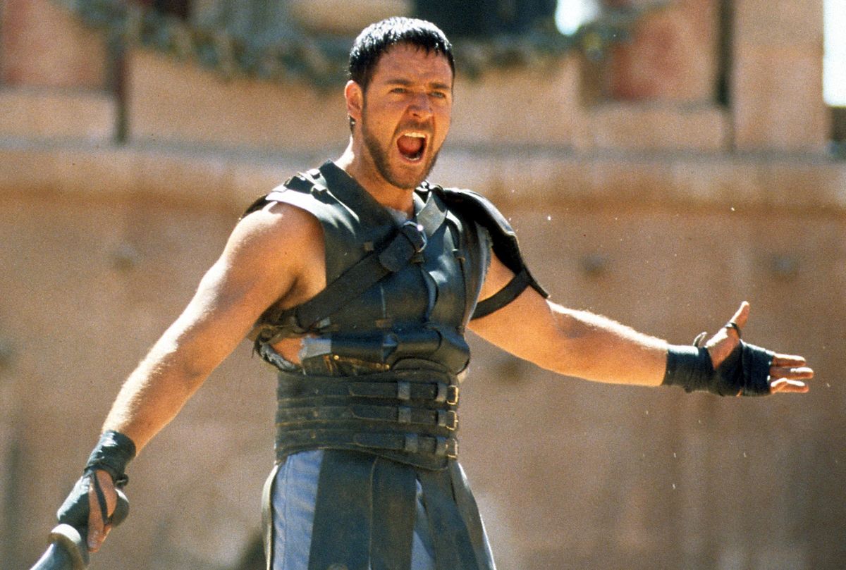 Russell Crowe w pamiętnej roli w "Gladiatorze"