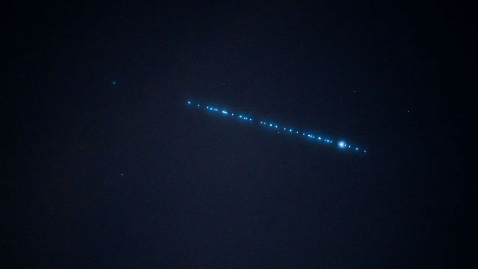 Starlinki nad Poznaniem