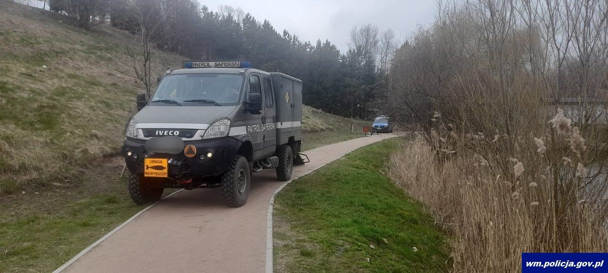 Niewybuch znaleziony podczas porannego spaceru z psem