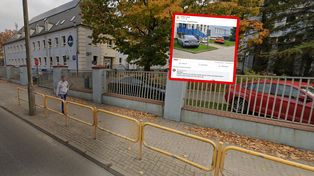 Ujęcie sprzed szpitala MSWiA. Dwa bmw obok siebie. Ręce opadają